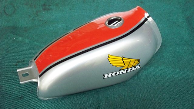 Honda MR50 Silver Paint Tank